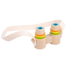 Multicolor Wooden Binocular Magnifying Lens Toy for Kids Ages 3-12, Birthday Gifts for Boys