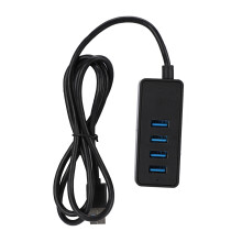 Hub USB 3.0 de alta velocidade para transferência de dados, com porta de carregamento inteligente, compatibilidade Plug and Play, adaptador Gigabit