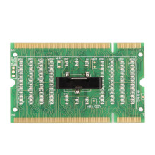 LED-Testerkarte für Desktop-PC-Motherboards, Schnelldiagnose-Analysegerät für DDR2/DDR3-RAM-Steckplätze mit Anzeige für offene und