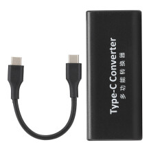 Type C-konverteringsenhet Type C-skjermemulator Dummy-plugg Hurtiglading Magnetisk omformer USB C-lading For MacBooks Spillkonsoller Mobiltelefoner