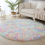 Μαλακό χαλί ουράνιο τόξο, αντιολισθητικό χαλί με χνουδωτό σχεδιασμό για 6