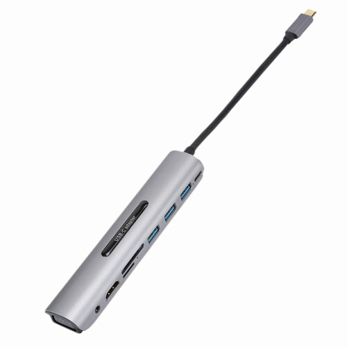 Διανομέας USB C με προσαρμογέα πολλαπλών θυρών οθόνης 4K, σταθμός σύνδεσης παροχής 2
