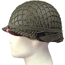 Ww2 Us M1 Steel Helmet Airsoft Replica With Mesh Ventilation Canvas Chin Strap Cat Eye Belt