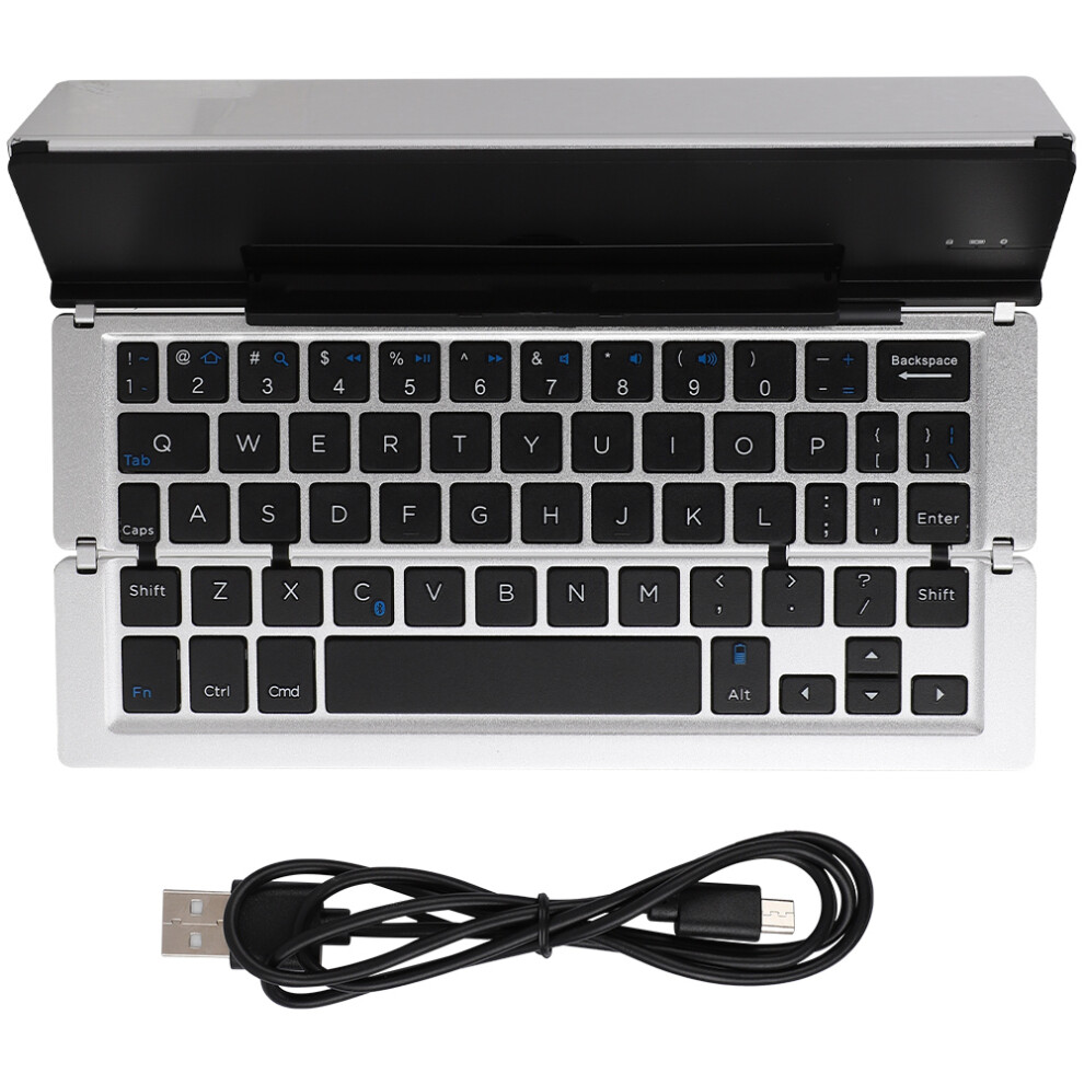 Foldable Keyboard With Bluetooth 5.1 Multi Device Compatibility Pocket Sized Ultra Slim Rechargeable Portable Keyboard For Ipad Iphone Laptop And Tabl 9486358020227