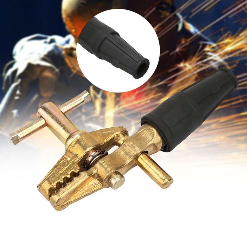 Ground Clamp Heavy Duty 600A Brass Welding Ground Clip For Welder Tools Upper Copper Lower Iron Earth Ground Cable Clip 9365049237932