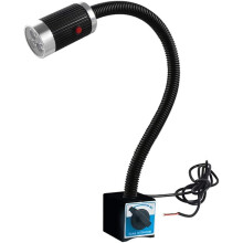 Double Gooseneck Lamp, Industrial Lighting: Aluminum Alloy LED Lathe Machine Light, Flexible Gooseneck, Strong Magnetic Base, Waterproof, Versatile Ap