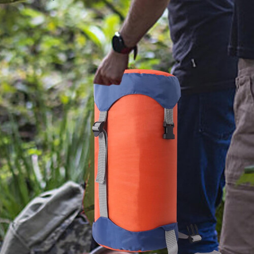 Compression Stuff Sack Adjustable Camping Sack  Sleeping Bag Compression Sack  Travel Compression Bags  Orange Size L 2