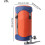 Compression Stuff Sack Adjustable Camping Sack  Sleeping Bag Compression Sack  Travel Compression Bags  Orange Size L 5