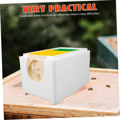 Bee Mating Hive 4Frame Feeding Box Upgraded Plastic Beehive Beekeeping Tool Pollination 1