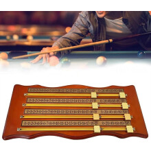 Scoreboard 4Track Wavy, Solid Brass Marker, Billiard Game Supplies for Home, Sports Club, Fitness Center