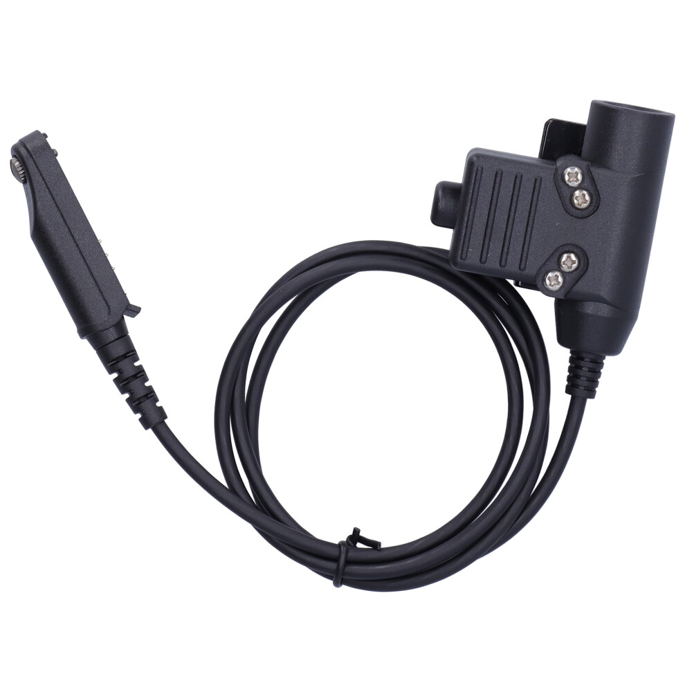 Civilian Version Tactical Headset Adapter U94 Push To Talk Clip On Clothing Belt Plug And Play Compatible With Baofeng Kenwood Radios Pvc Material 9420858157946