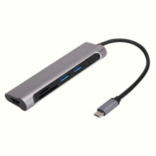 Alt-i-en USB C-adapter Multiport Hub Dockingstation med HDMI4K TF SD-kortlæser2USB3.0-porte PD-opladningsport til MacBook Surface Lenovo Dell