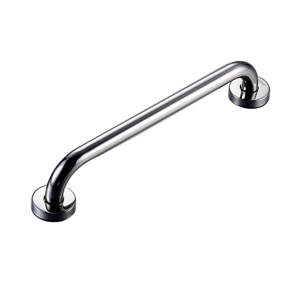 Silver Bathroom Safety Grab Bar Wall Mount, Polished Chrome 63 Cm Antislip Hand Rail For Bathtub And Toilet,