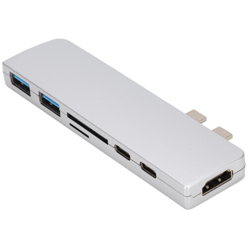 Προσαρμογέας πολλαπλών θυρών για MacBook Pro, διανομέα USB C με 4K HDMI και Thunderbolt 3,