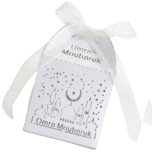 50 Pieces Decorative Eid Festival Treat Containers Hollow-White