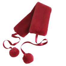 Écharpe chaude et confortable, foulard polyvalent-rouge foncé