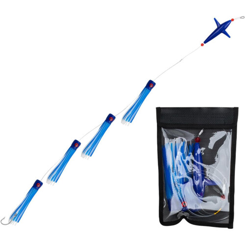 Fishing Rigged Trolling Lures For Saltwater, Artificial Baits, Replacement Lures Teasers With Hook 2