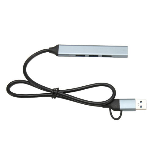 Διανομέας USB με 4 θύρες, εξαιρετικά γρήγορη μεταφορά δεδομένων, προσαρμογέας USB C, 2