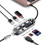 Σταθμός σύνδεσης 7In1USB C Hub πολλαπλών λειτουργιών με φόρτιση PD, υποστήριξη οθόνης 6