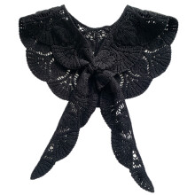 Châle en Crochet pour chemisier et chemise, écharpe-612 noir