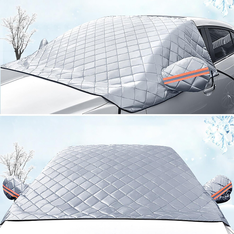 Car Front Window Windscreen Cover With Soft Fleece For Winter Snow Frost Dust Sun Shade, Toyota Highlander Xu50 2015 9365049239707
