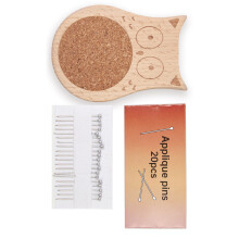 Animal Shape Needle Holder Wood Pin Cushion Sewing Pin-04