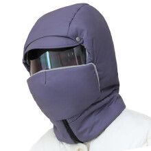 Masque de Ski coupe-vent avec lunettes, chauffe-cou,-Gris foncé
