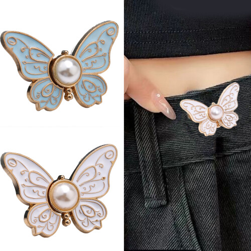 1/6 Pcs Jeans Button Pins No Sewing Required Trousers-OrangeA 6 2