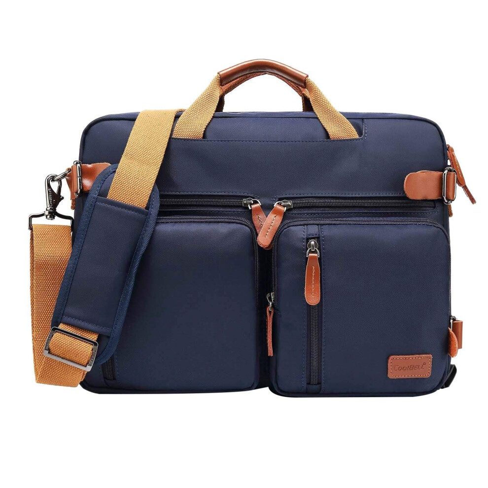 Casual Laptop Multifunction Travel Bag 17Inch Briefcase Messenger Bag For Men Business Blue 9119770959577