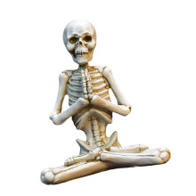 Yogas Skull Ornament Mini Miniature Figure Sculpture-Style C