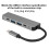Διανομέας USB C για MacBook Pro, προσαρμογέας πολλαπλών θυρών οθόνης 4K HDMI με φόρτιση PD 100W 8