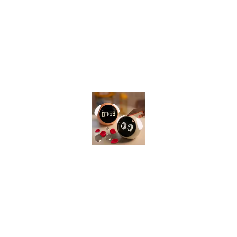 Yathrib Pink Cute Expression Kids Digital Alarm Clock