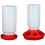 Chick Feeder And Waterer Kit Plastic Gravity Fed Water Container Jar Food Dispenser For Birds And Poultry Brooder 4