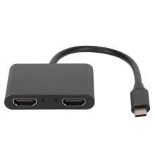 USB-C naar HDMI-adapter met USB 3.0 en snelladen, Ultra HD 4K HDMI-uitgang, multiport-hub voor MacBook Pro, iPad, tablet en USB-C-apparaten.
