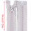 Nylon Zippers for Sewing Craft Making Bag Wallet-Light Grey 4