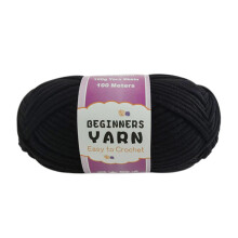 3mm Crochet Yarn Cotton Yarn Hand Knitting Yarn Soft Yarn-Black