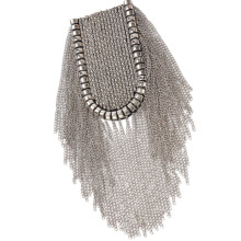 Pin Tassels Chain Epaulette Tassels Epaulet Shoulder-Silver