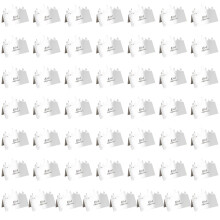 50pcs Decorative Paper Name Cards for-reflective silver