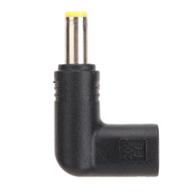 USB C til DC-adapter med PD-emulator, 90-graders vinkel Type C hunn-til-DC-pluggadapter støtter bredt spenningsområde effektiv lading for bærbare