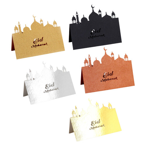 50pcs Decorative Paper Name Cards for-reflective silver 1