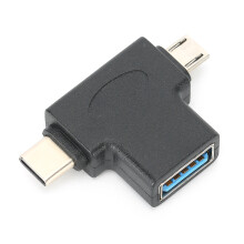 Adaptor OTG USB 3.0 Micro USB Tip C Design reversibil Adaptor USB OTG multifuncțional Transfer de date Încărcare Portabil Plug And Play pentru