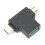 Προσαρμογέας OTG USB3.0 Micro USB τύπου C Αναστρέψιμος σχεδιασμός Πολυλειτουργικός 1