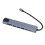 Προσαρμογέας Ethernet HDMI Hub USB C, 8 θύρες USB Type C, θύρα υψηλής ταχύτητας RJ45, γρήγορη 8