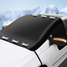 Car Windscreen Cover Benz GLE Coupe Oxford, All Weather Frost Protection, Wiper And Side Mirror Strips BOrange