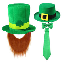 Chapeau haut de forme de vacances Leprechaun Homburg,-costume