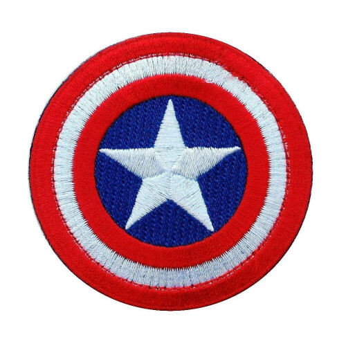 Morale Patch Tactical Mini Shield with Hook Fastener Compatible with Velcro 6.5cm Embroidered