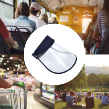 Protezione solare per il viso per uso esterno, cappello con protezione solare e visiera integrale con lente trasparente resistente al calore,