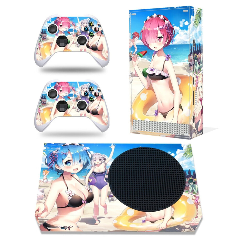 Protective Vinyl Skin Decal Cover For Series S Console, Bubble, Includes Two Wireless Controller Decals, 42655 9119770961945