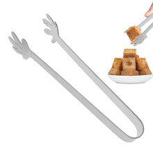 Ice Tongs Stainless Steel Small Appetizer Tong Handle Tong Model BBQ2 For Cooking Grilling Barbecue