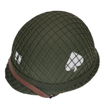 WW2 US M1 Helmet Steel Field Military Replica, WWII Army Imitation, Authentic M1 Style, Size Medium